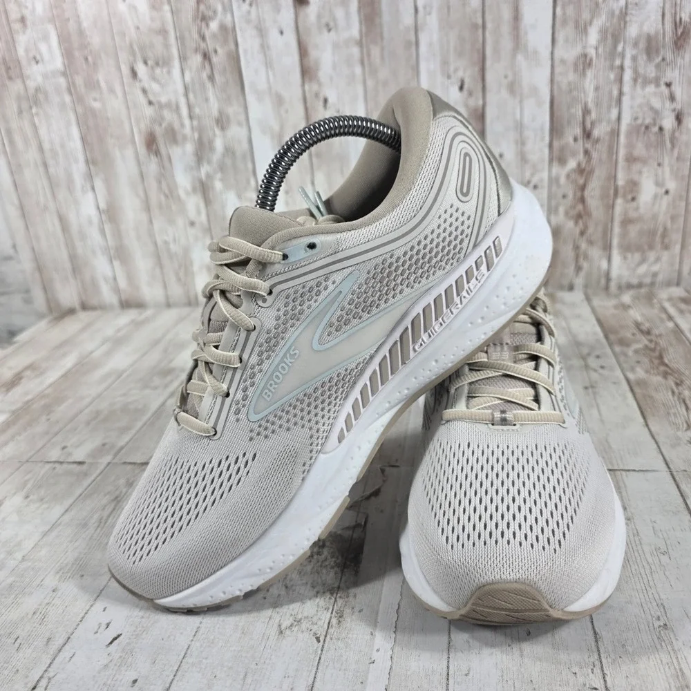 Brooks Ariel GTS 23 Womens Running Shoes Oyster Alloy White 1203901B227 Size 9